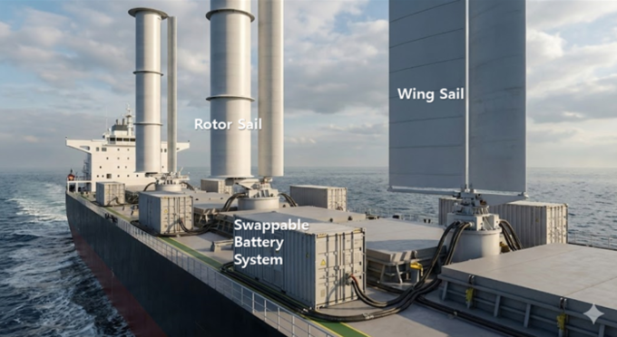 한국이 만든 선박용 교체식 배터리 시...